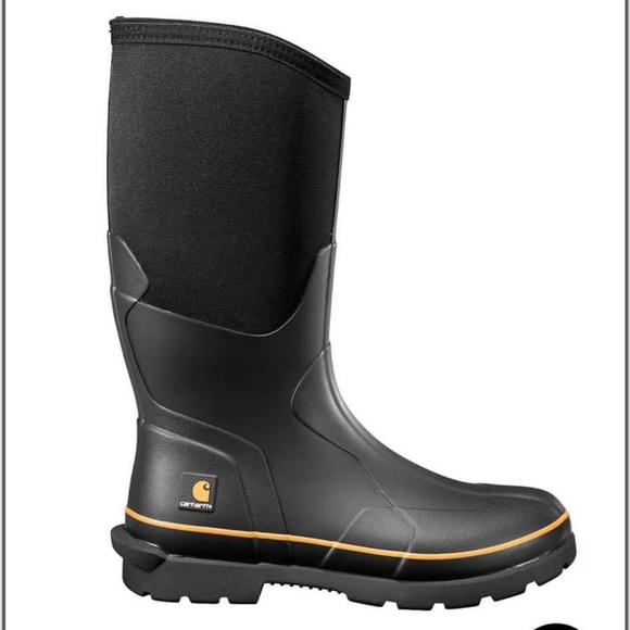 Carhartt Black and Orange Men's Boots - Picture 1 of 2
